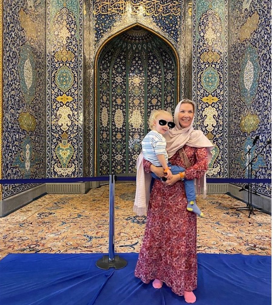Oman mit Kindern Moschee Muscat