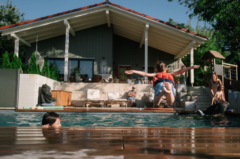 Urlaub auf. dem Bauernhof im Fränkischen Seenland mit Kindern und Pool