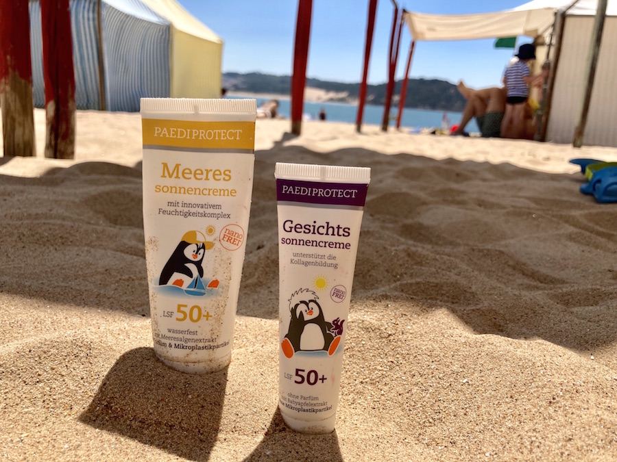 Kein Strandtag ohne Sonnenschutz - unsere liebste Creme von PAEDIPROTECT