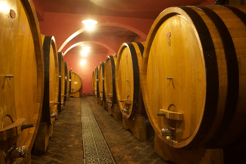 Die Weinfässer im Keller des I Veroni sind immer gut gefüllt mit leckerstem Wein.