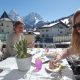 Mittagessen auf der Sonnenterrasse Hotel Alpenrose