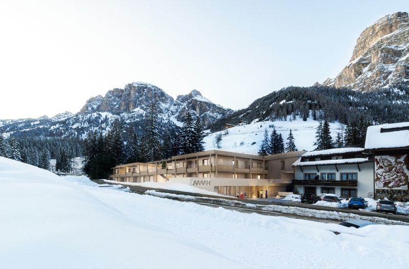 So malerisch liegen die Apartments des Movi Family Apart Hotels für einen Skiurlaub in Südtirol (Foto: Movi Family Apart Hotel)
