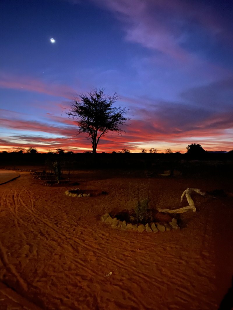 Sonnenuntergang in der Kalahri Anib Lodge - no filter needed!
