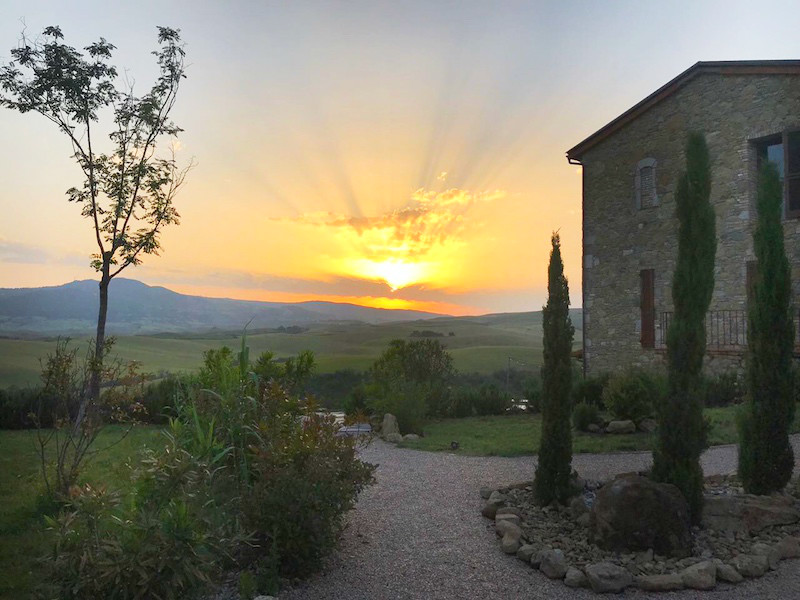 Toskana mit Kindern: Sonnenuntergang im Tuscany forever. Wir kommen wieder!